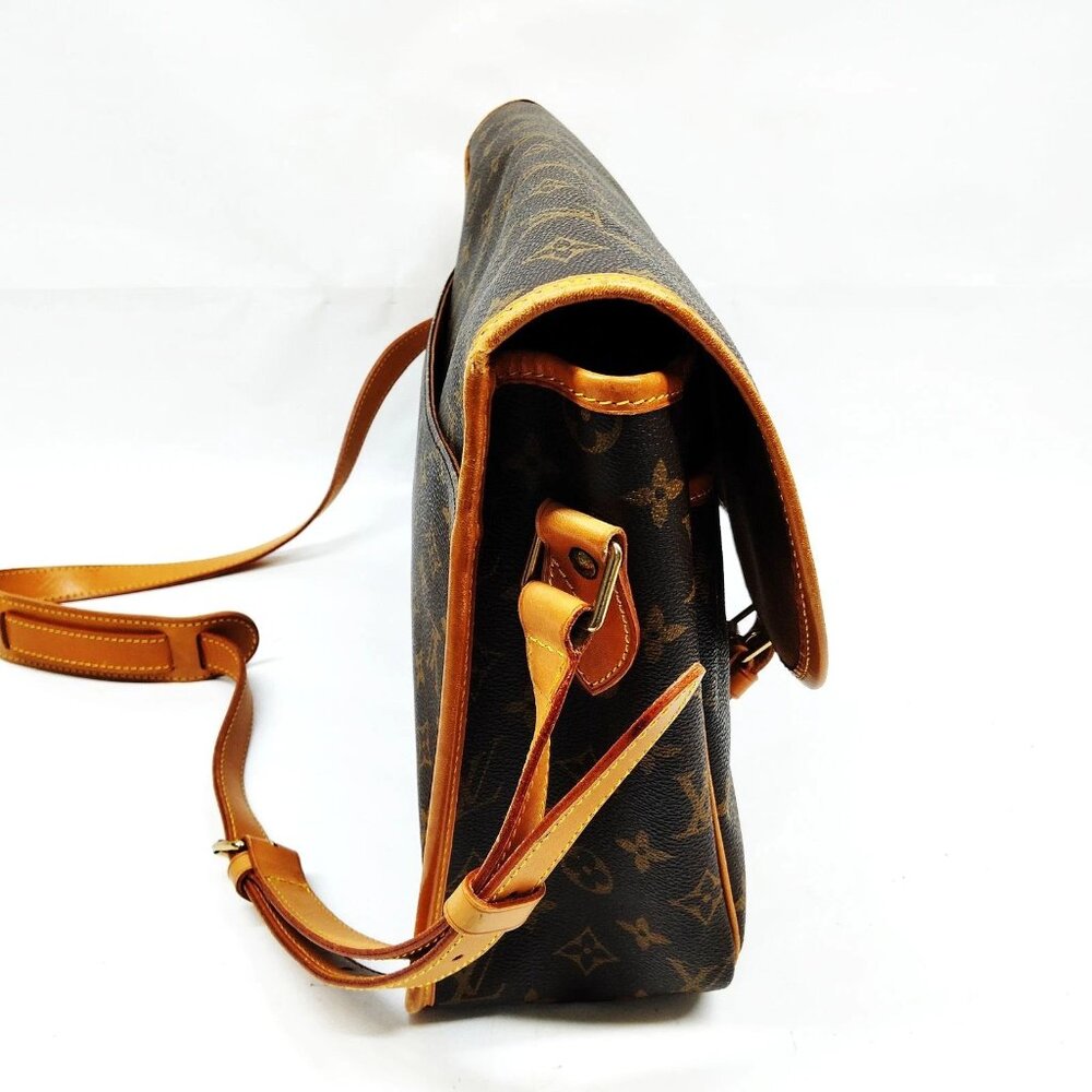 Authentic Louis Vuitton Gibeciere GM Brown Monogram Shoulder Bag mn754-011026 - Picture 3 of 16